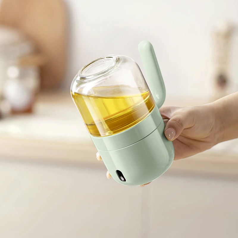 300ml Oil Dispenser Olive Pot No Hanging Oil Anti-leak Oil Spray Bottle for Kitchen Glass Bottles for Spices Household