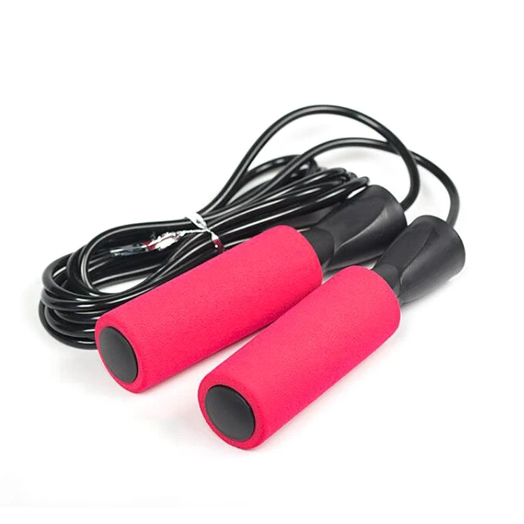 Home fitness Durable Long Handle Skipping Rope With Logo