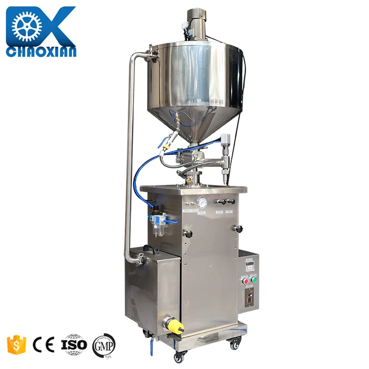 Manufacturer Milk Empty Glass Nail Polish Bottle Cone Filling Machine With Liquid Mixing Tank