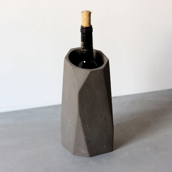 Concrete Wine Bottle Holder Free Standing Wine Storage Rack Wine Stand