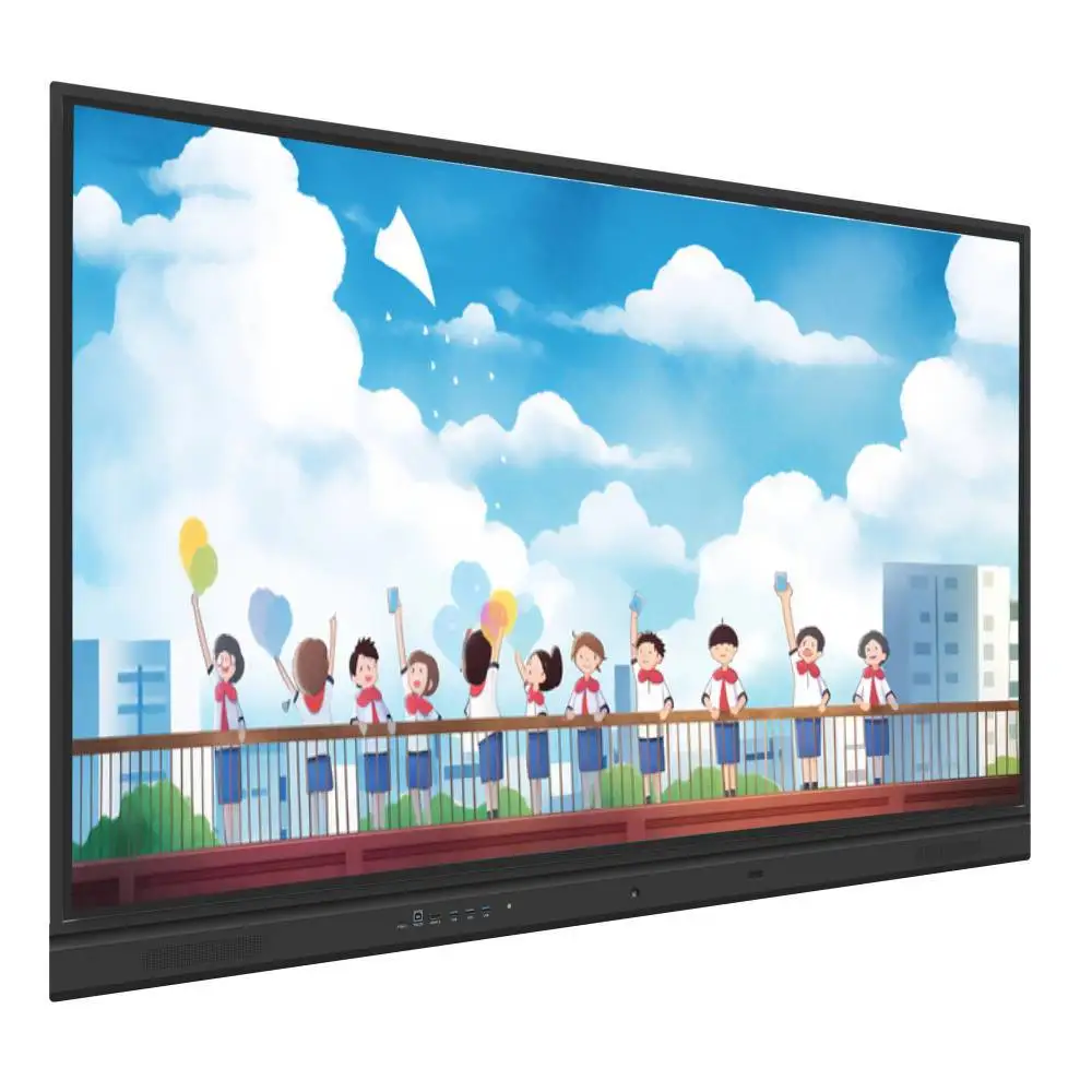 Oem Infrared Touch 65 75 86 98 Inch Android Windows PC Smart Board Interactive Board Led Whiteboard For conference video meeting