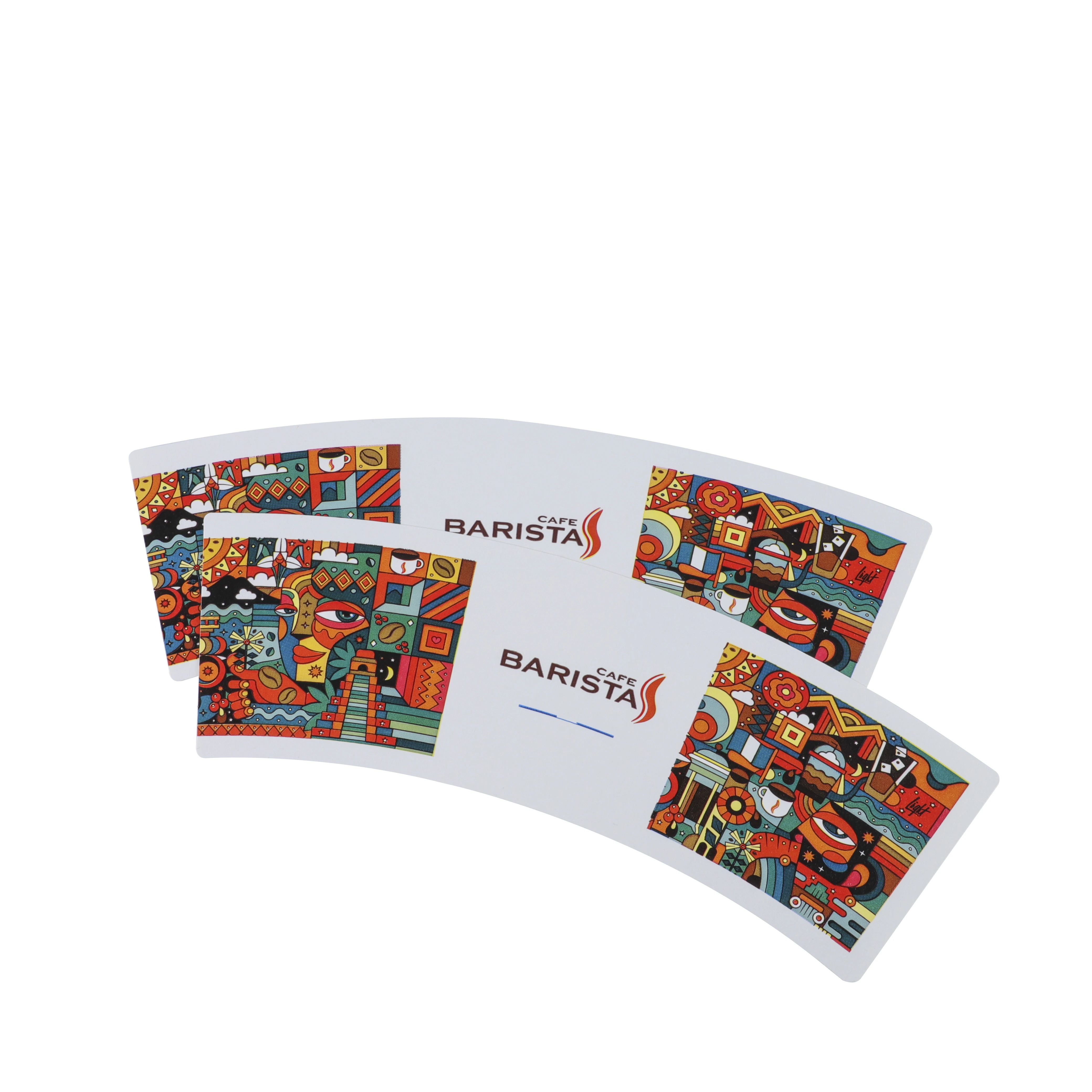 Бумажные рулоны для бумажных стаканчиков флексографской печати с полиэтиленовым покрытием