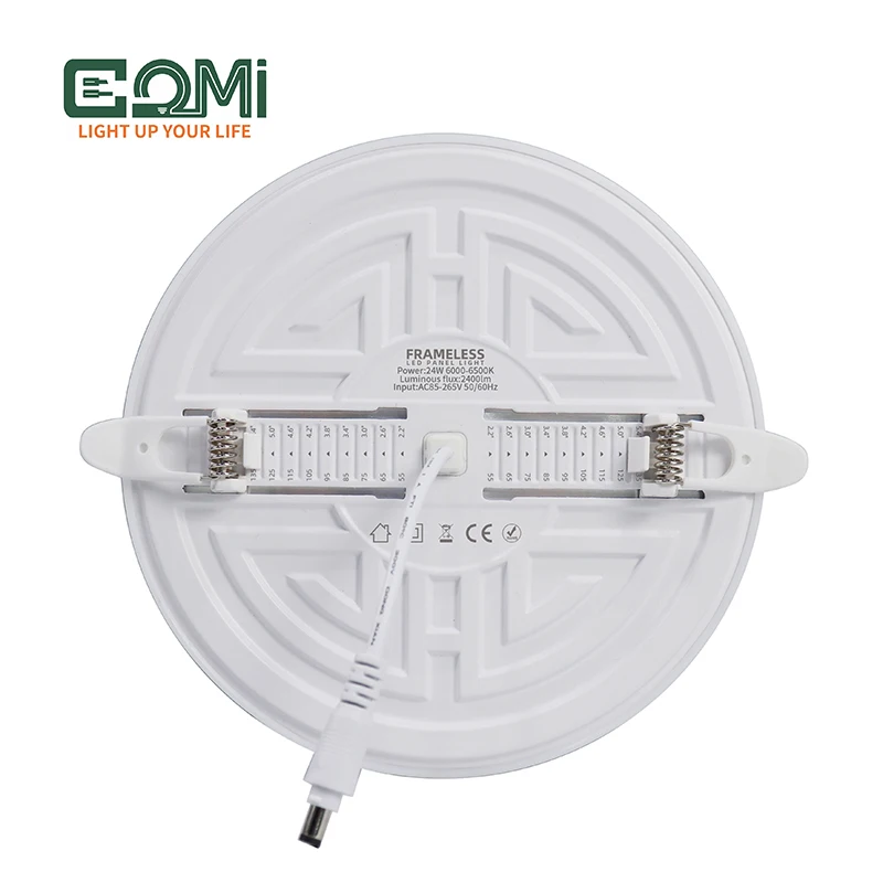 COMI Led Panel Recessed Down Light Brand Standard Size CE ROHS Cold White 24w Aluminum Modern 80 SMD2835 Home Office Round Shape