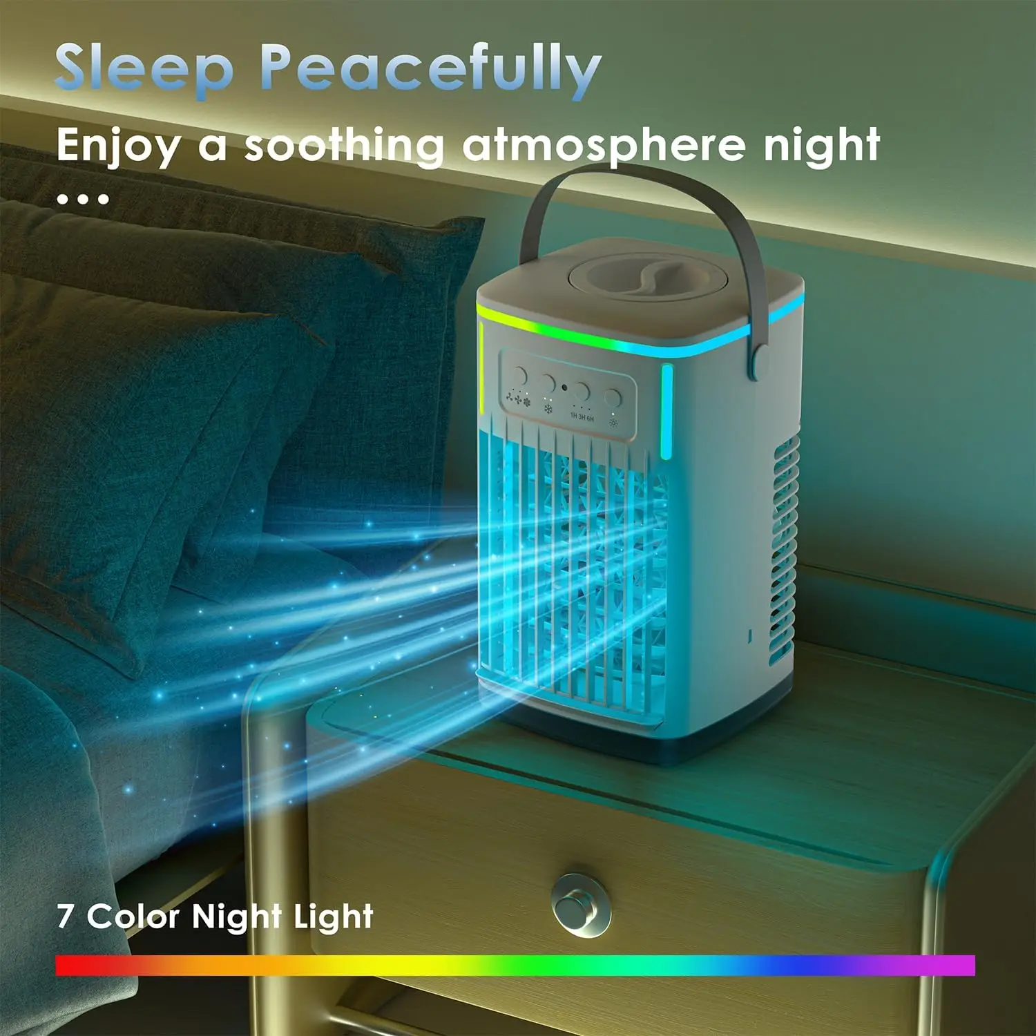 2024 Portable Mini Cooler Air Conditioner For Car New Cheap Portable Air Cooler New Product Desk Air Cooler