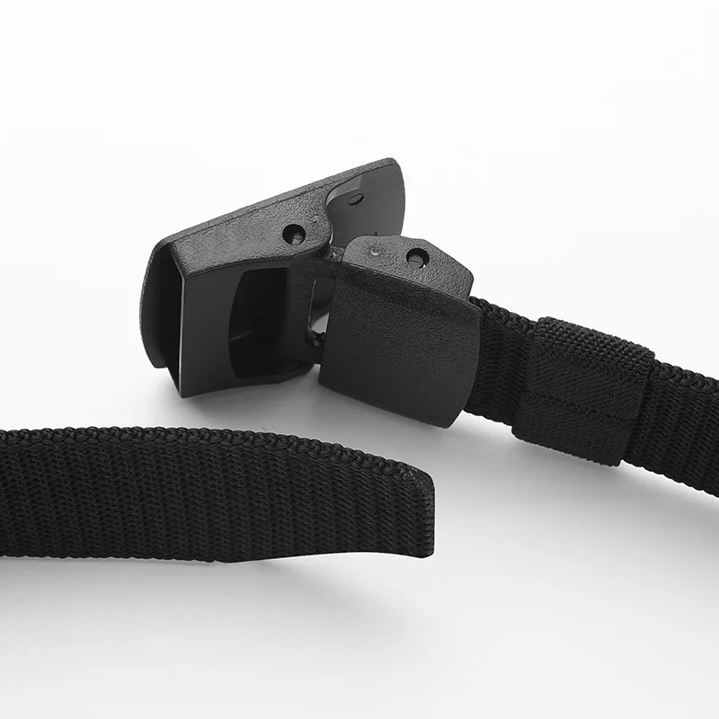 Factory Wholesale High Quality Plastic Buckle 3.8cm Canvas Custom logo Men Fabric Belt