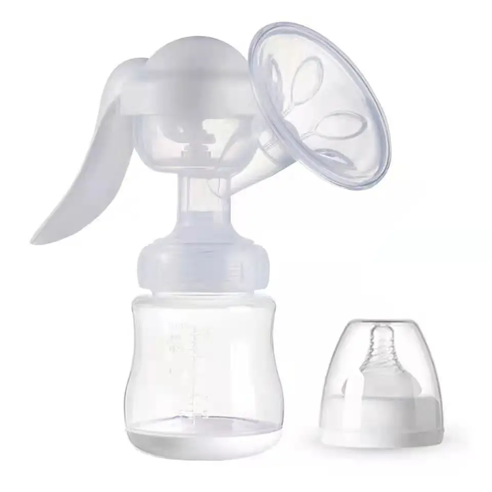 Silicone comfortable massage cushion portable manual breast feeding pump