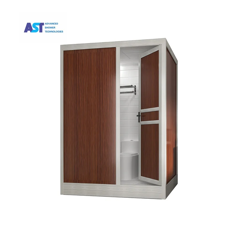 AST Tiles Image Portable Complete Cabin Set Pull Room Sliding Glass Door Handles Shower Cubicle Toilet