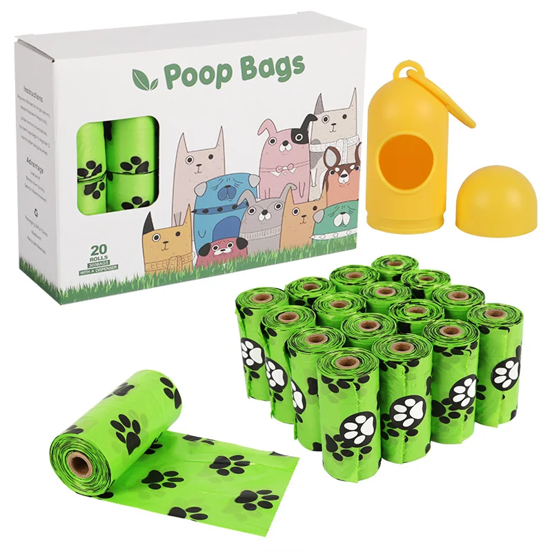 YURUI Factory Compost Home Recycled Custom Printed Eco-friendly Wholesale Custom Compostable Biodegradable Pet Dog Poop Bags