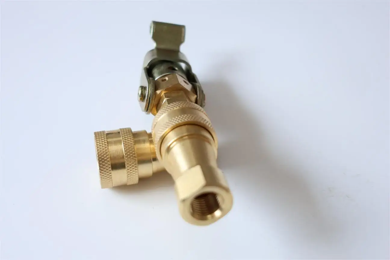 Adjustable brass quick couplers for vacuum leak test of refrigeration refrigerator freezer compressor