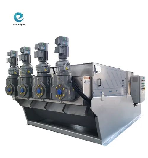2021 vertical steel sludge dewatering machine screw press for paper mill sludge treatment/dyehouse/cassava industrial  waste