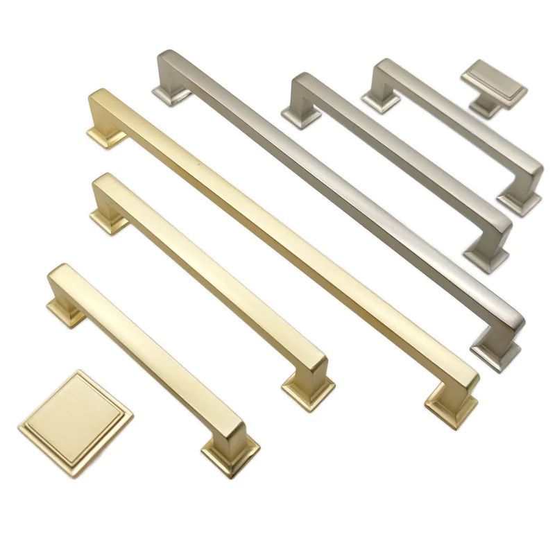 Zinc Alloy Cabinet Hardware Furniture Pulls Handle For Kitchen Furniture Cabinet Hardware Drawer Door Metal Handle Pull