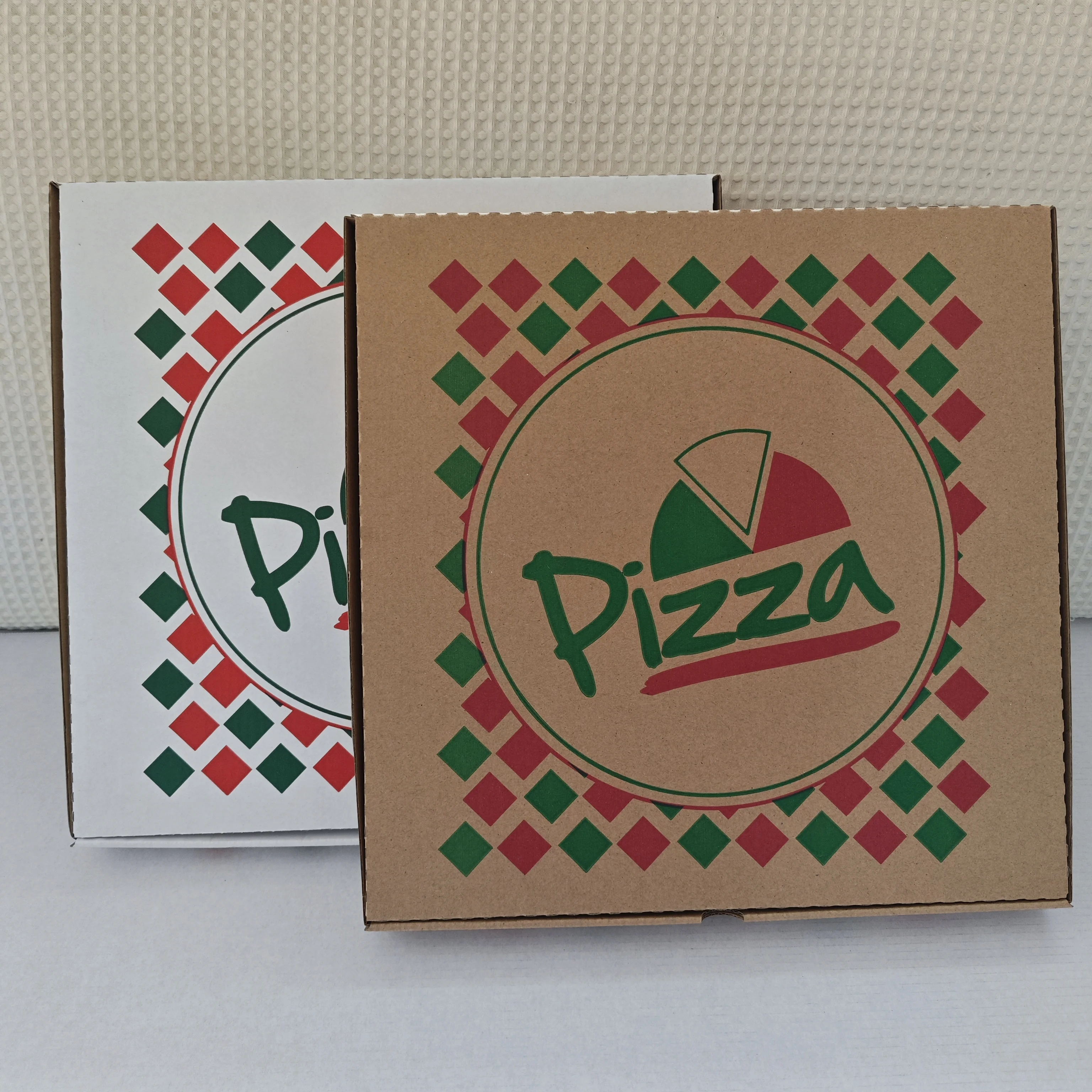 Pizza Boxes Corrugated Biodegradable Pizza Box Food Grade  6 8 9 10 12 14 16 20 Inches Packing Material Logo Customized