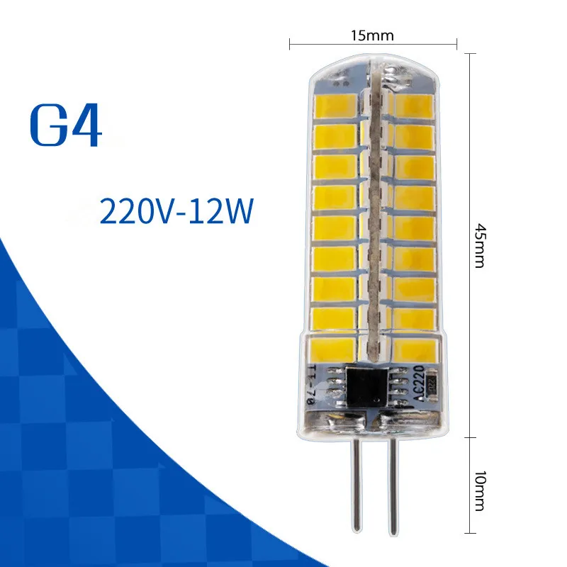 G4 G9 E12 E14 B15 Silicone Ceramic Plastic Corn Bulb Category Complete 3014 LED Blub 12V 110V 220V