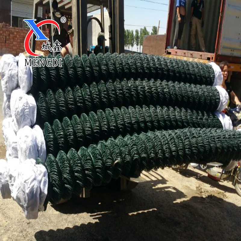 high quality 8ft 7ft Chain Link Fencing For Defense Household Type Black Chain Link Fence Net For Garden Field Farm Animal