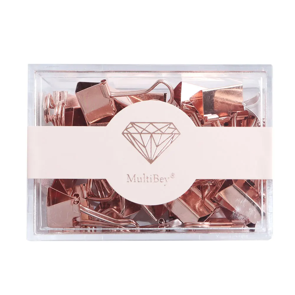 Металлические зажимы для связывания из розового золота 19 мм