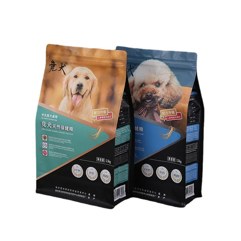 Wholesale Price Self Adhesive Seal Custom Bag With Carrier Pigments Packaging Machines Pet Food Bagging