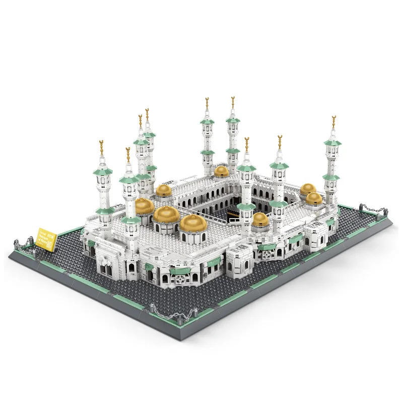 Architecture Block Model Building Toys,Wange Great Mosque of Mecca Building Block