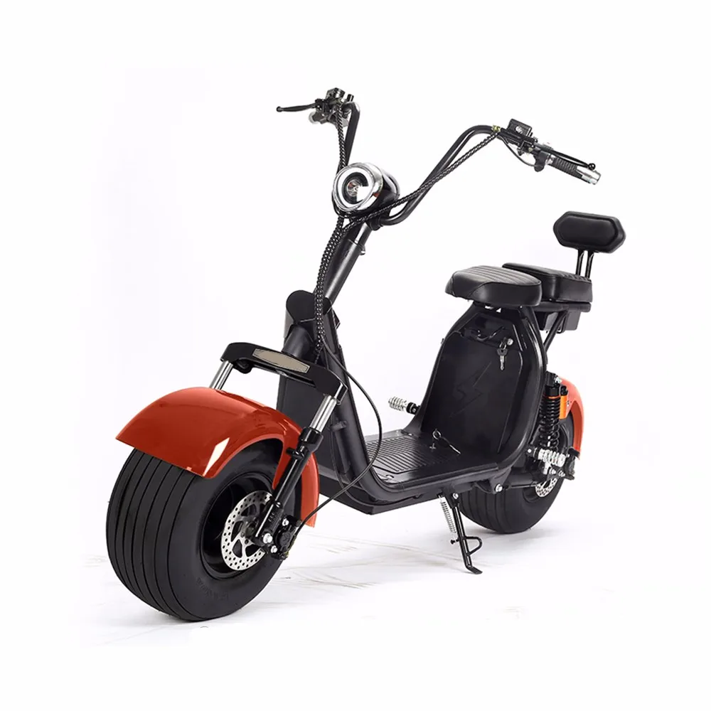 New Disc Brake Electric Scooters 500W/1000W Powerful Fat Tire Wide Wheel Max Support Dual Motor Kick Bike Scooter