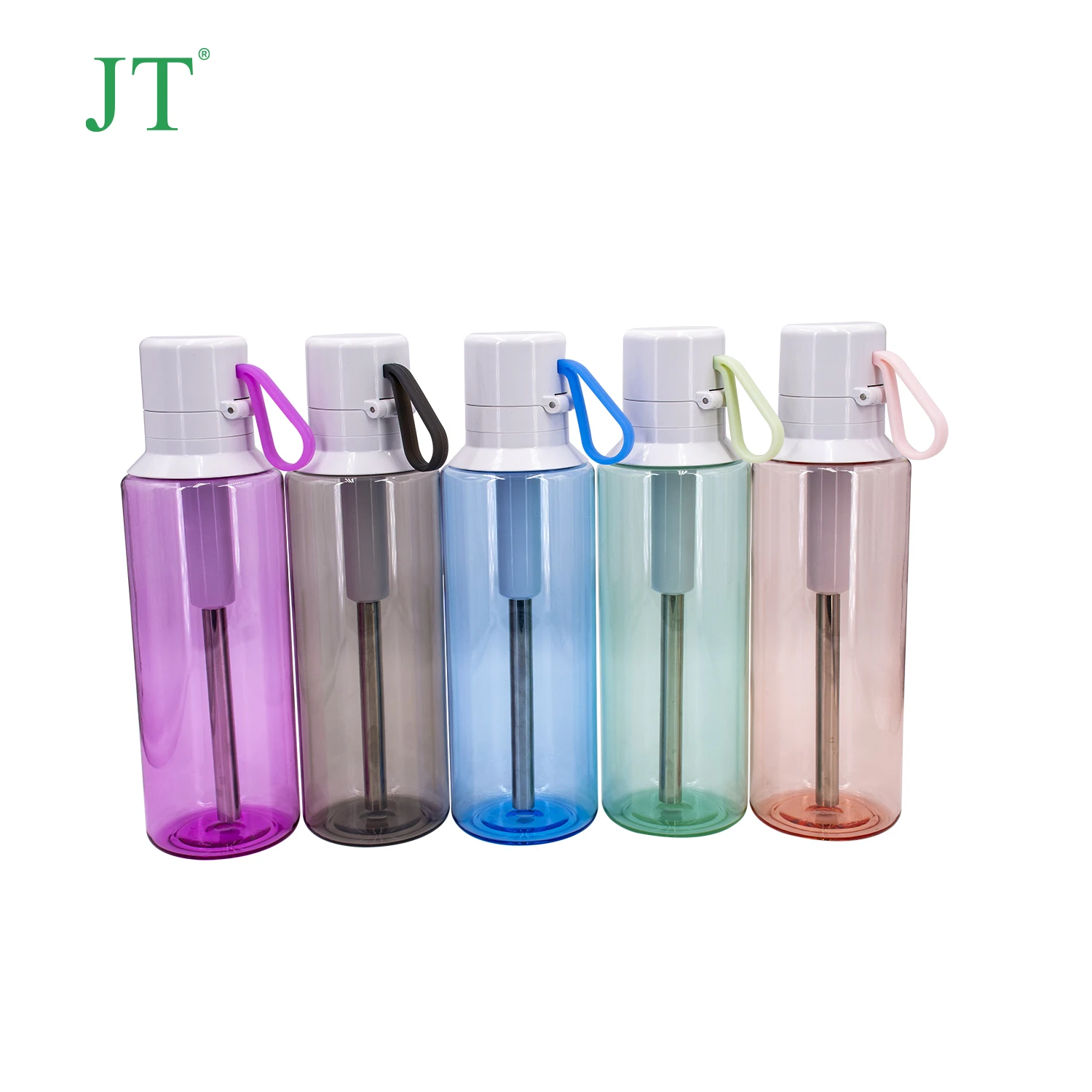 
Outdoor sports running portable plastic filter bottle food grade Tritan plastic filter bottle 
