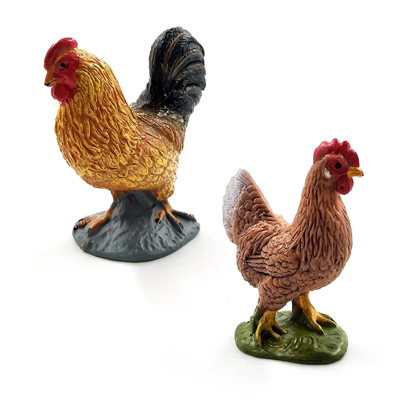 Antique Style Home Decorative Colorful Statues Resin Rooster