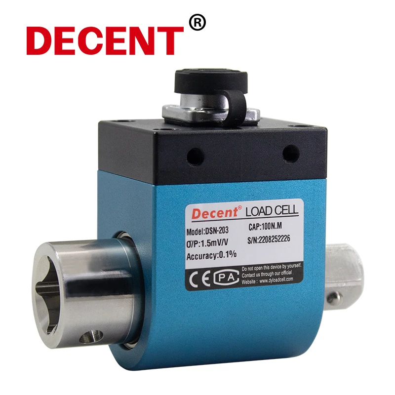 Precision Dynamic Torque Sensor Load Cell Rotation Test Bench Motor Sensor Small Size Strain Type