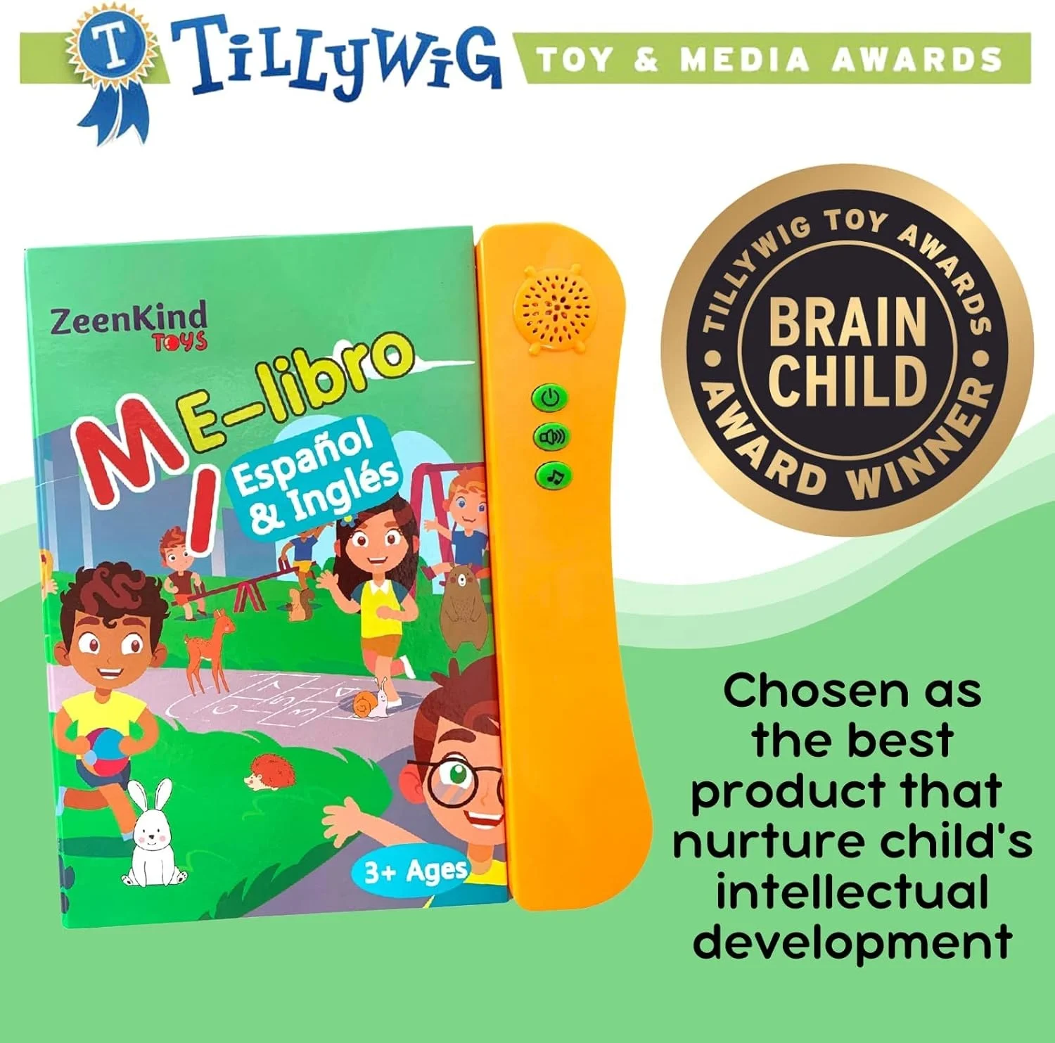 Interactive Educational Electronic Book Bilingual Toys Spanish English Talking Sound Books