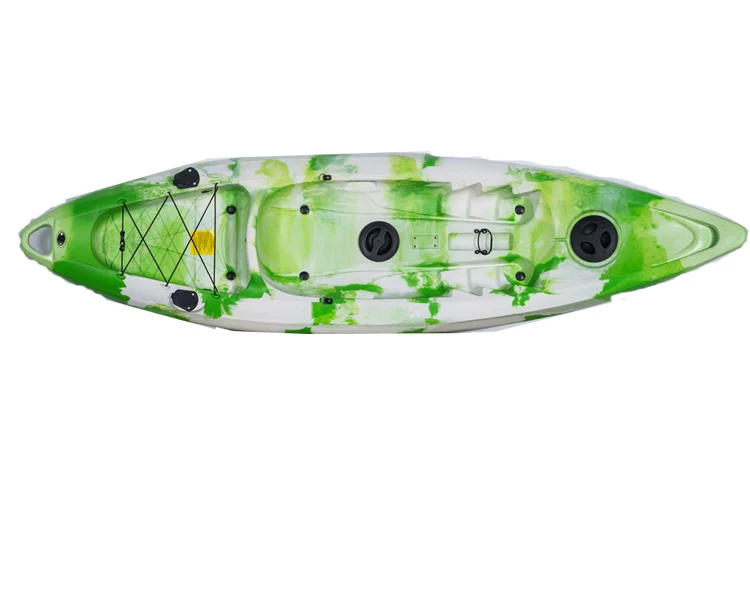 Single Sit On Top Plastic Fishing Kayak Touring Kayak Sea Kayak for Recreation with Paddle