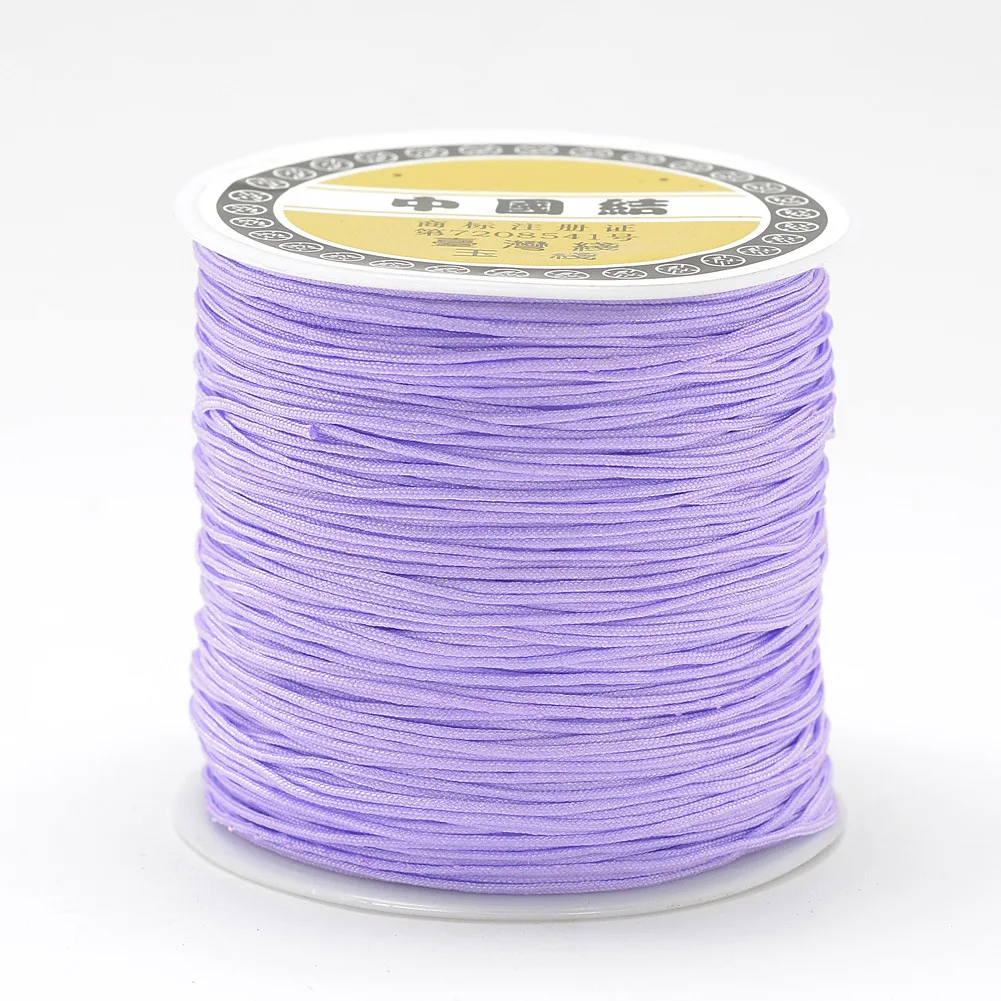 Цветной нейлоновый шнур Hobbyworker для бисероплетения 0 8 мм 100 м изготовления ювелирных изделий китайский узел браслет бисероплетение