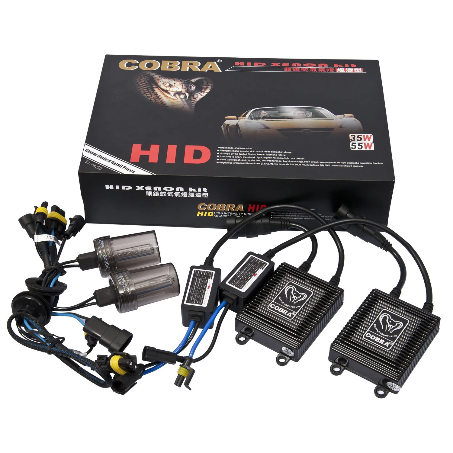 canbus 55w HID Kit 880 H3 H4 H7 H10 H11 H13 5202 9003 9005 9006 6000K 5000K Xenon