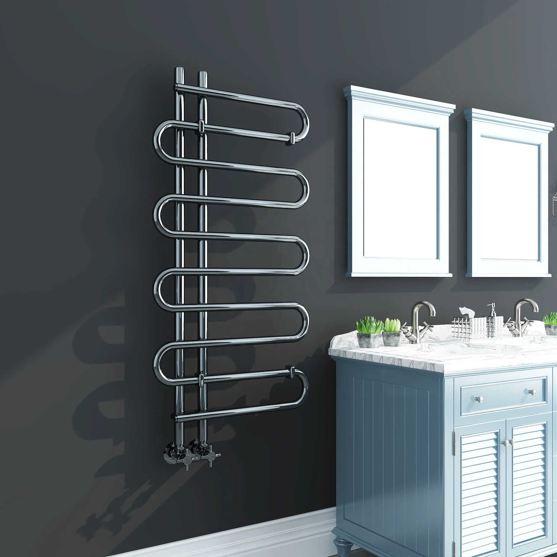 High quality OEM service SUN-D4 heated towel rail water designer radiator towel steel water towel rack