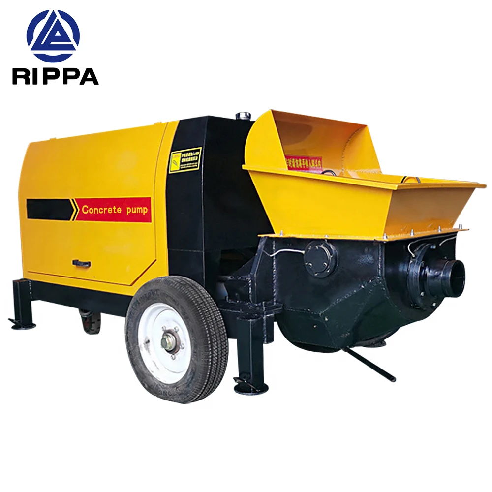 Rippa High Quality Concrete Line Pump Small Mini Trailer Stationary Truck