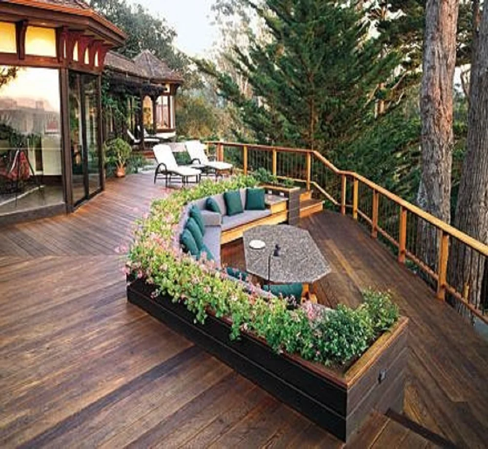 Waterproof non slip wpc swimming pool decking anti-uv wood plastic composite wpc flooring