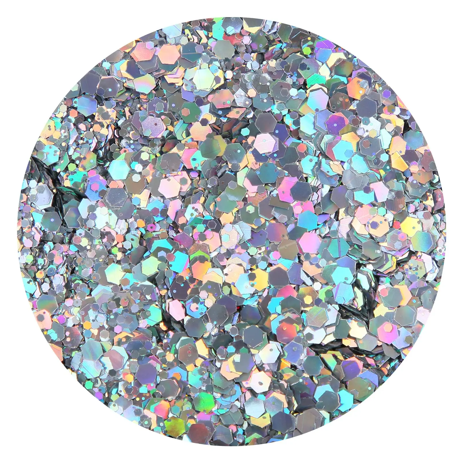 Popular Bulk Holographic Body Glitter Iridescent Nail Chunky Glitter 1KG Pressed Cosmetic Glitter For Eye shadow