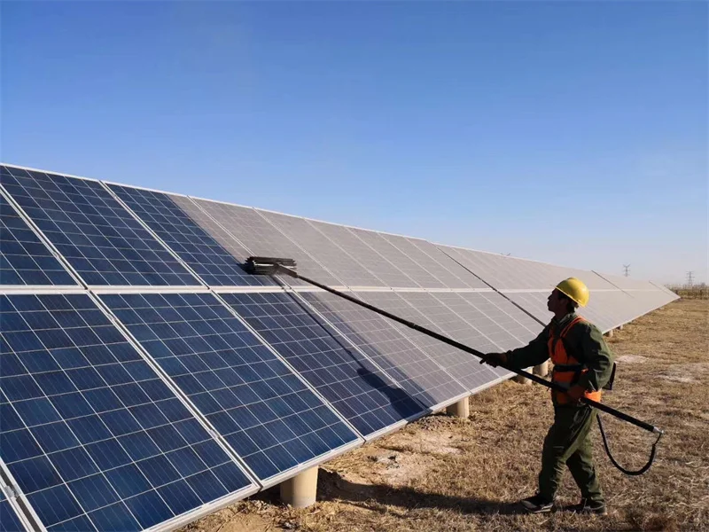 SUNLINK CB42 Solar Panel Cleaning Mobile Tools Telescopic Brush Solar Panel Cleaning Machine
