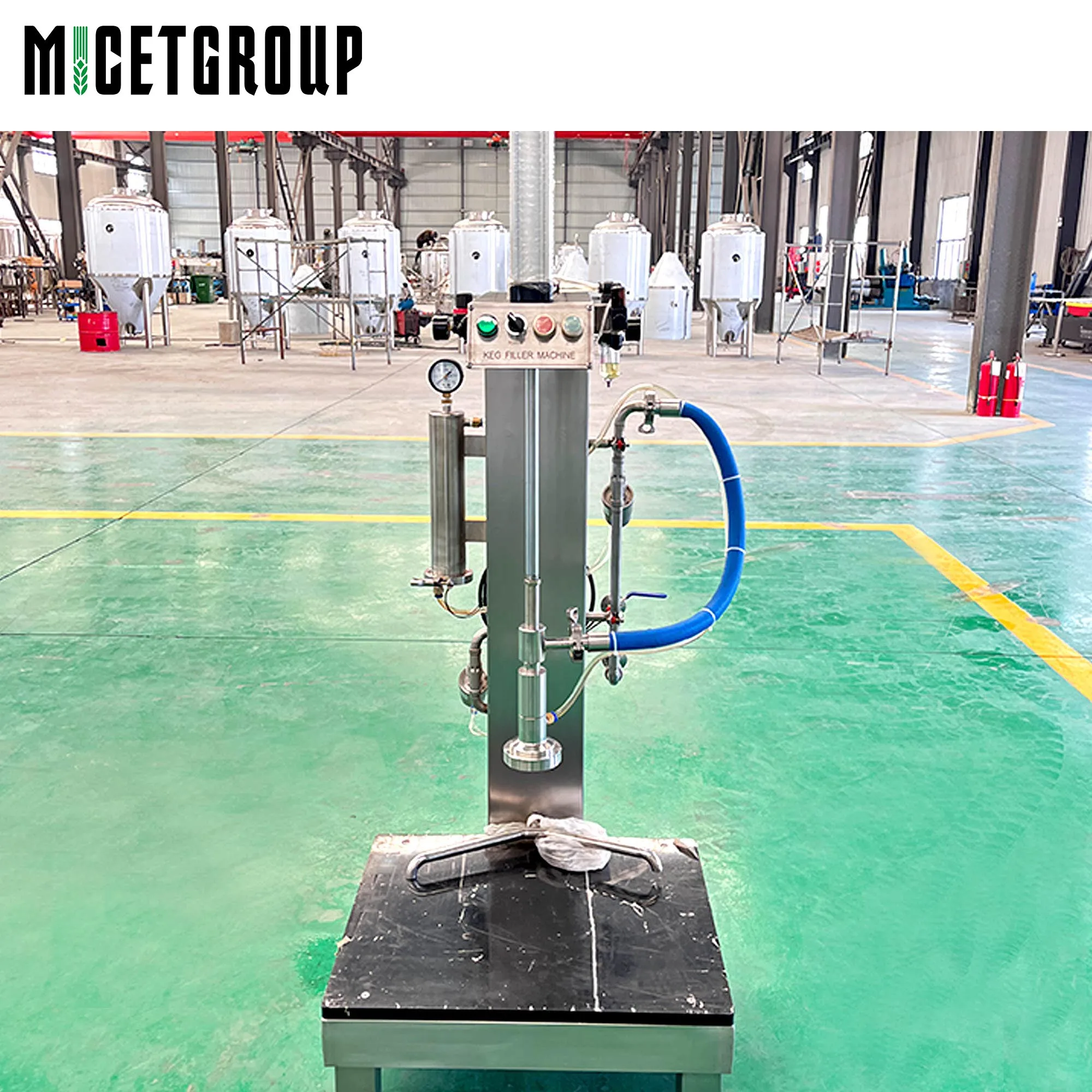 Automatic single head keg filling machine barrel filler machine isobaric filling machine semi-automatic kegging system