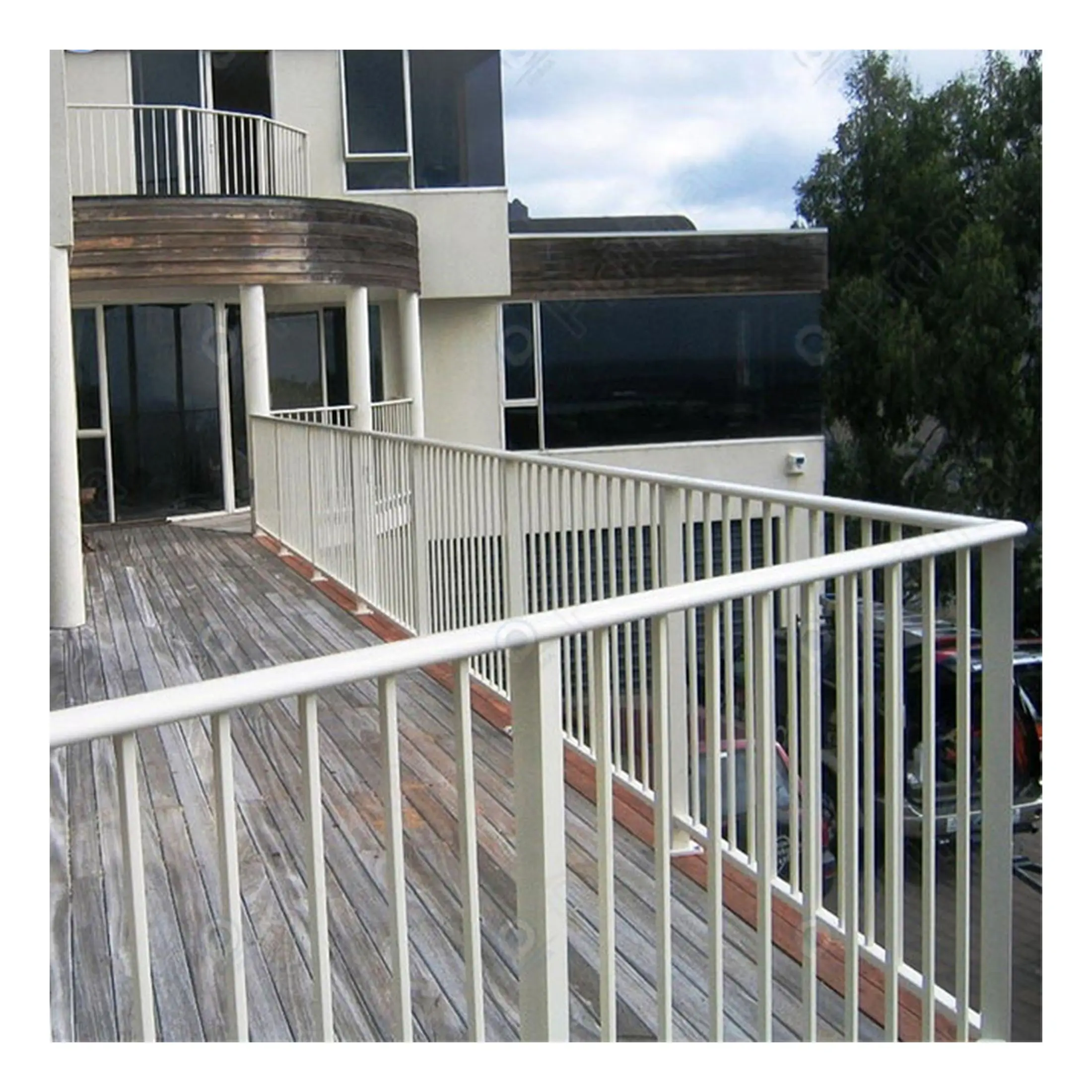 CBDMART Wrought Iron Balcony Railing Wrought Iron Railing Iron Stair Railing