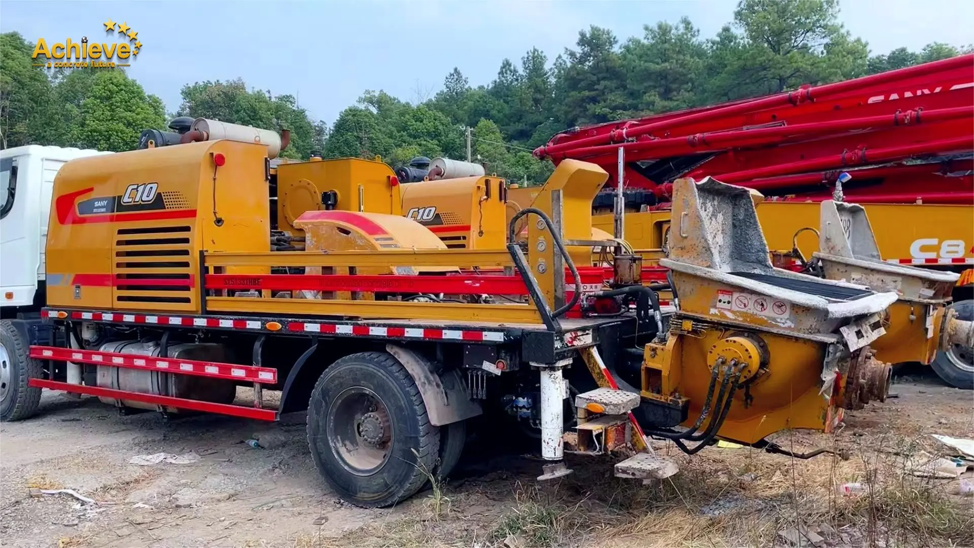 SY5143THBF High Quality China Machinery Used MOLI pump Truck Mounted Concrete Pump sany concrete line pump Car price