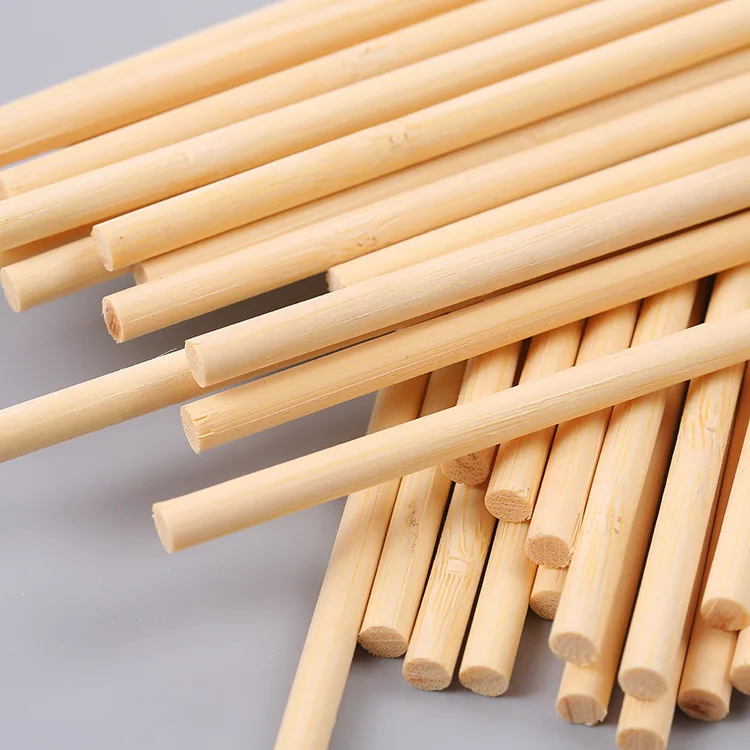 fancy round wooden bamboo craft sticks lollipop stick cake Candy stick