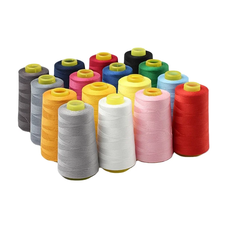 High Quality Cheap 3000m 40/2 Color Polyester Sewing Silk Embroidery Thread