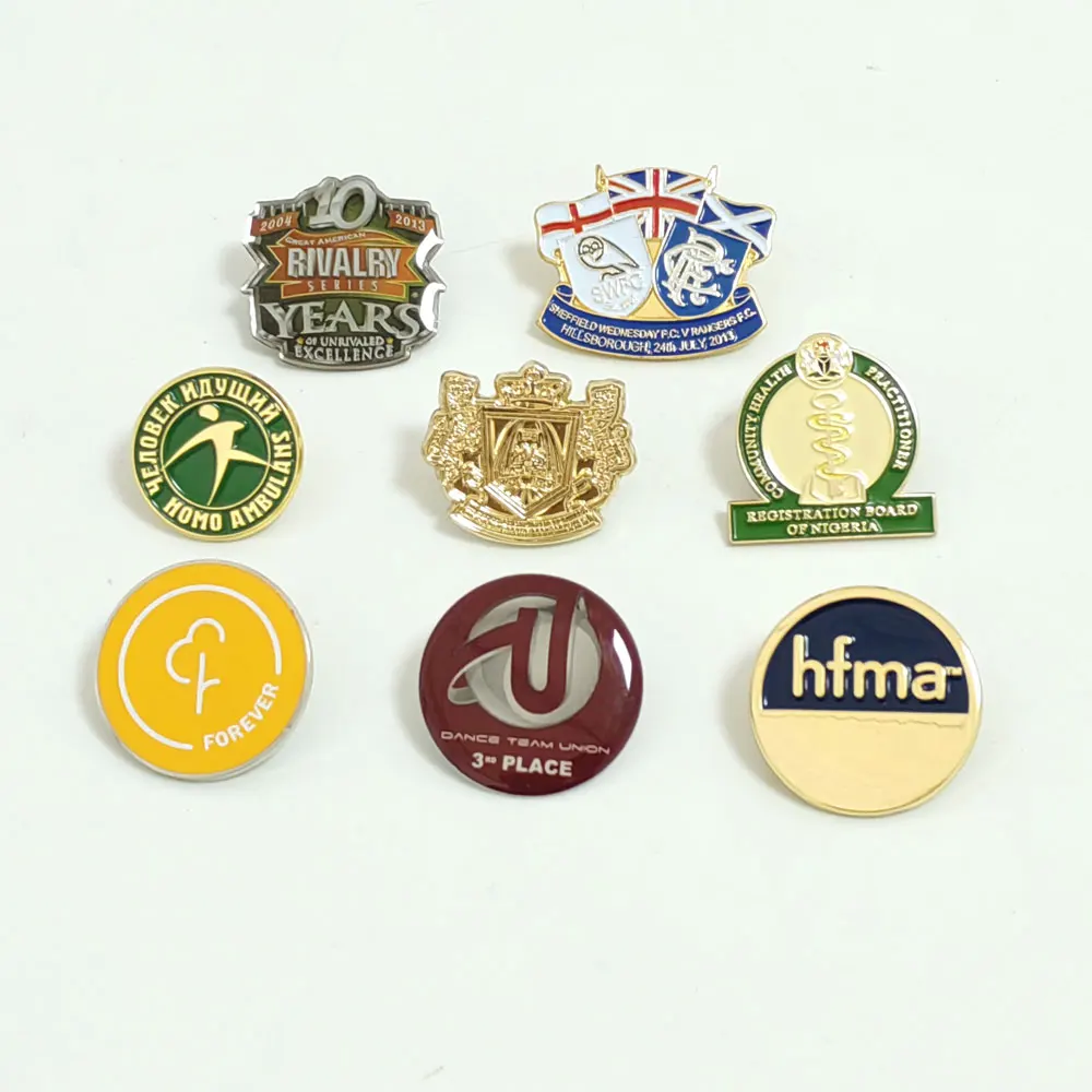 Lapel Pin Manufacturer Zinc Alloy Metal Craft Wholesale Design Brooch Custom Badge Company Logo Soft Hard Enamel Pins