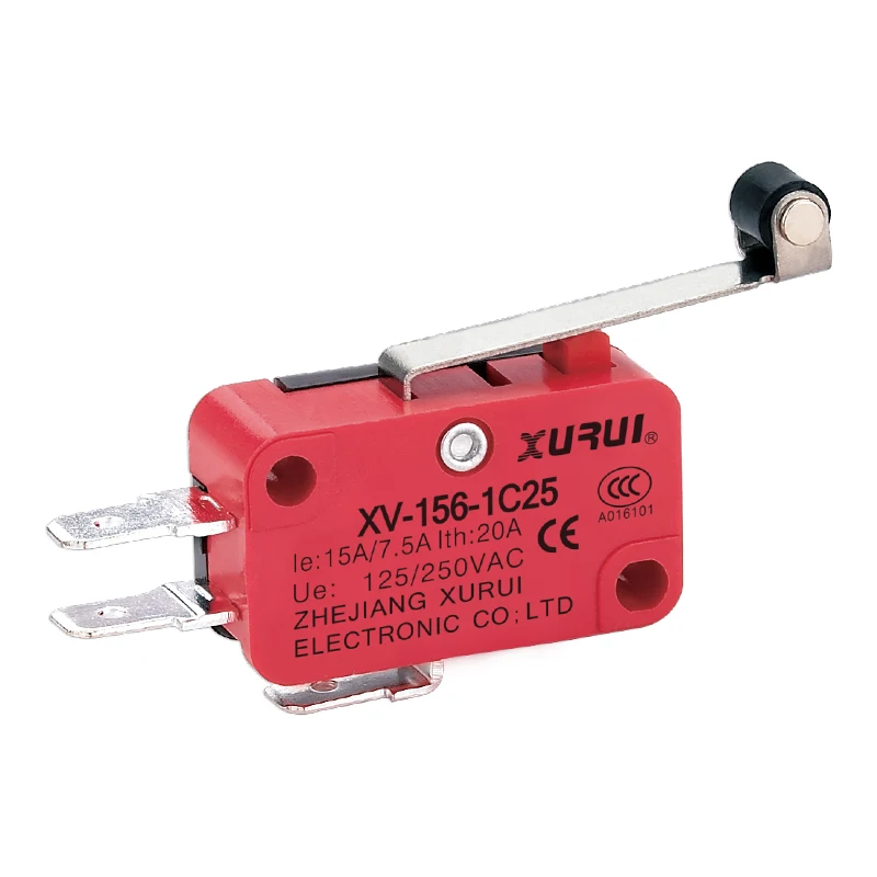 12V general purpose micro switch with roller lever type
