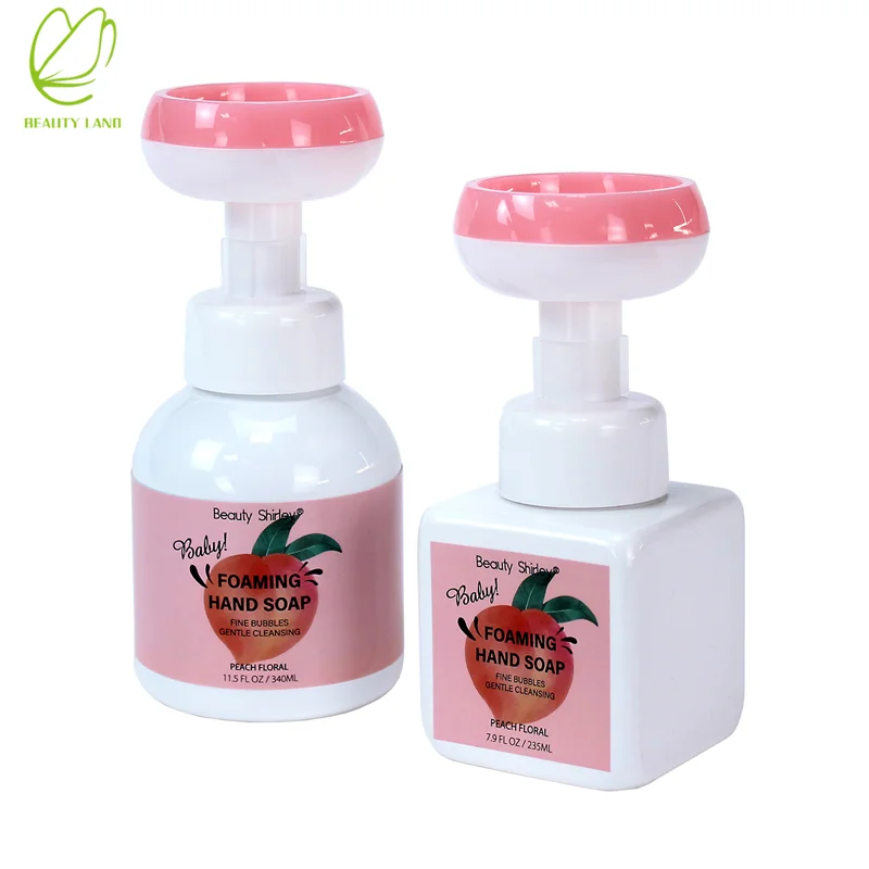 Antibacterials hand soap with Flower Shape Foaming Pump Foam Hand Wash For Kids Baby resurrection aromatique hand wash