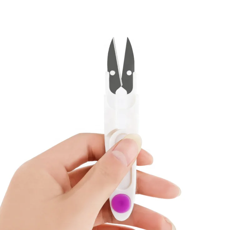 Wholesale cloth scissors with plastic cover thread Trimmer cutter thread snips