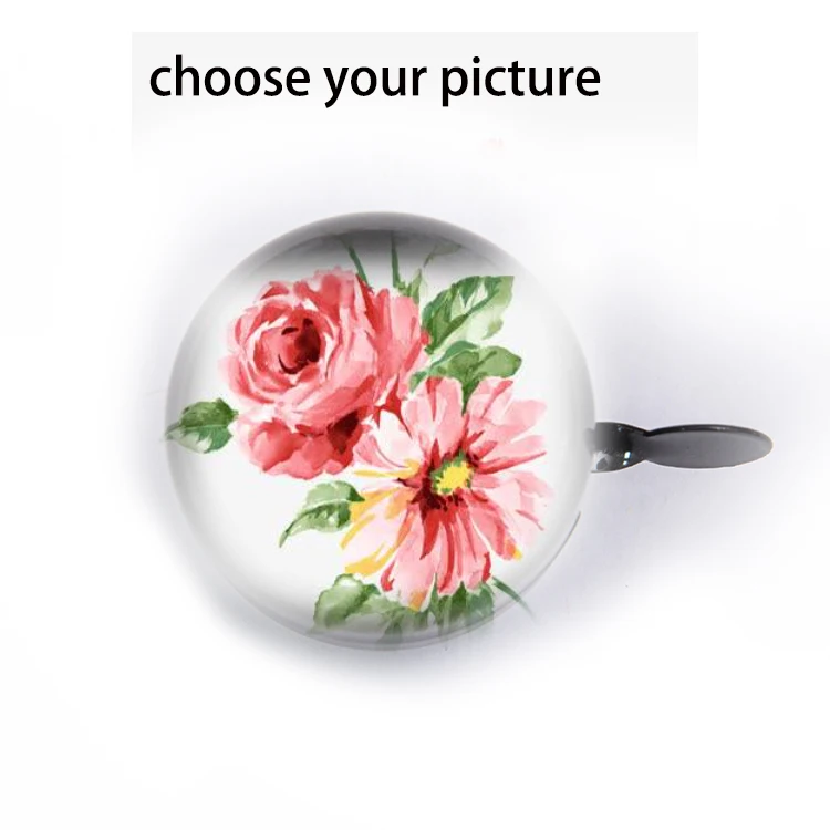 Sell Well New Type 2022 new style Small Bicycle Cycling Handlebar Ringing Bell with your flower