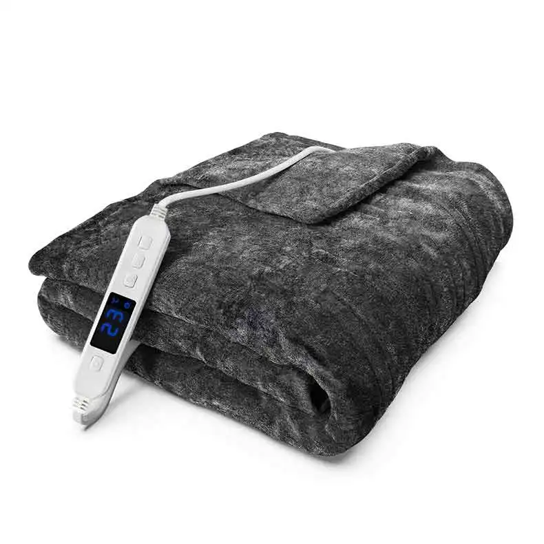 Super Cozy Flannel 3 Heating Levels 8 Timer Settings Heated Blanket Electric Blanket Throw Couverture chauffante electrique