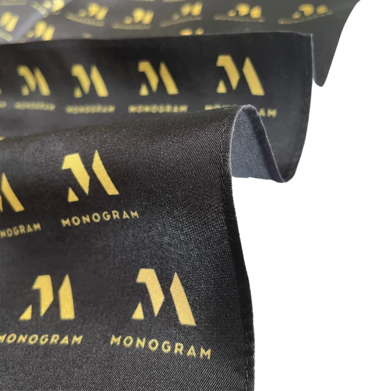 Fast shipping Custom logo printing silk scarf for women 70x70