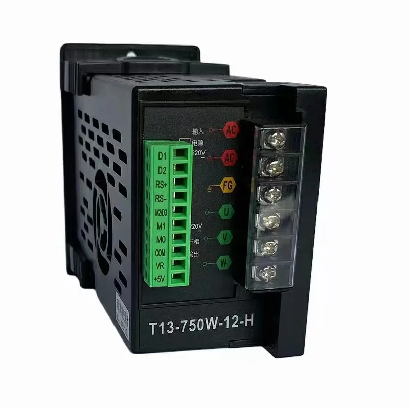 F100C T13 mini 200W 400W 750W vfd 220V 1-фазный до 3-фазный RS485 привод для двигателя