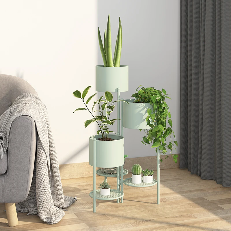 Nordic Creative Network White Shop Flower Stand Decoration Living Room Flower Pots Wall Hanging Planter