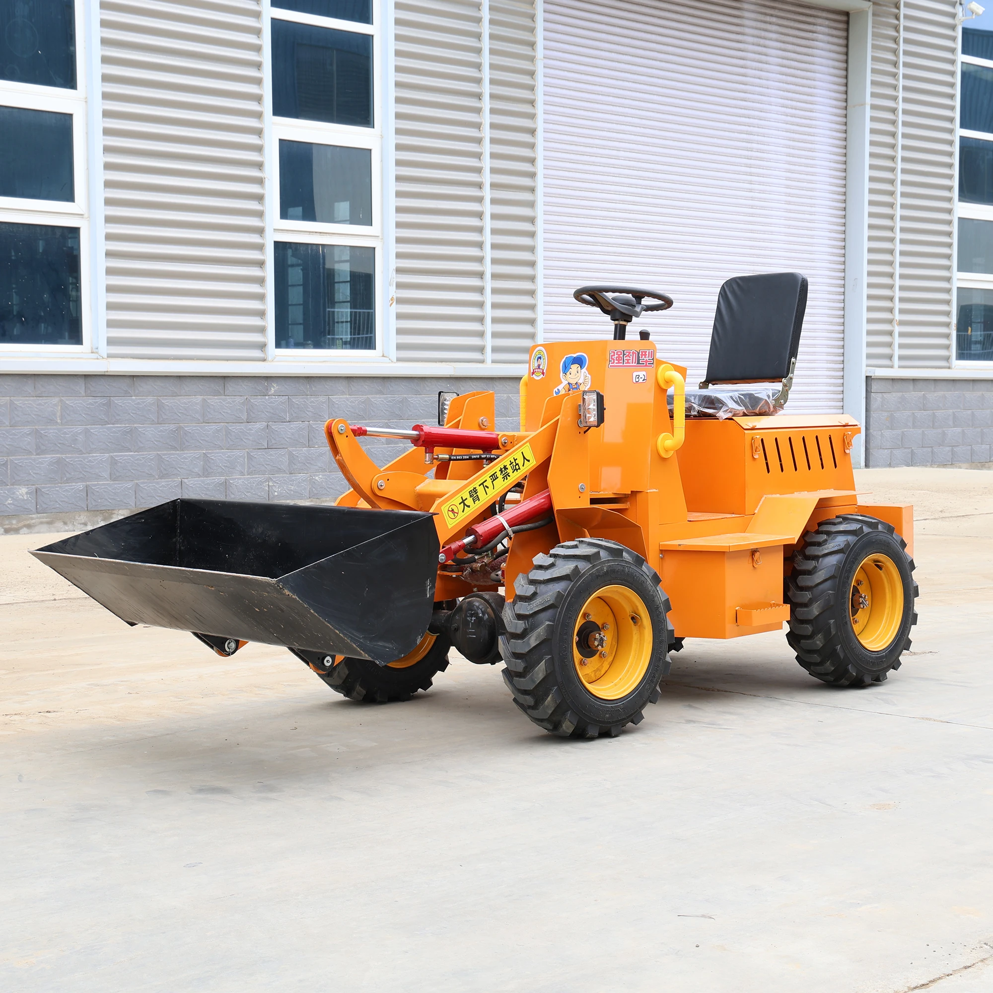 Multifunctional Articulated Compact Small Forklift Telescopic Wheel Electric Loader