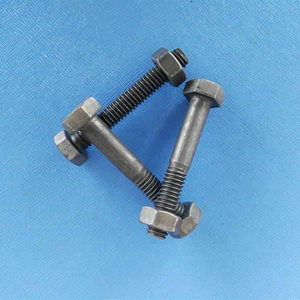 Mild  BS Mild steel bolts with nuts natural finish high quality Made in China